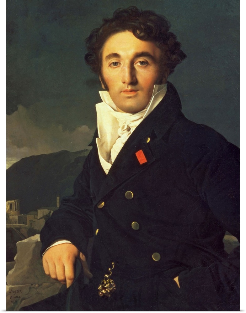XIR83539 Portrait of Charles Cordier (1777-1870) 1811 (oil on canvas); by Ingres, Jean Auguste Dominique (1780-1867); 90x6...