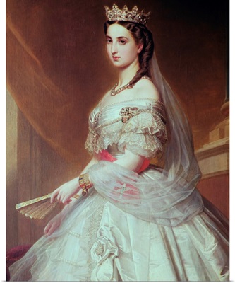 Portrait of Charlotte of Saxe-Cobourg-Gotha (1840-1927) Princess of Belgium