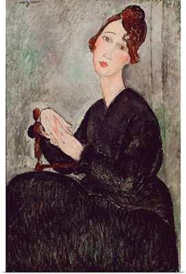 Portrait Of Dedie Hayden (DH) Woman Clothed In Black Has The Melancolic Expression, 1918
