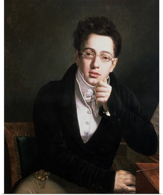 Portrait of Franz Schubert (1797-1828), Austrian composer, aged 17, c.1814
