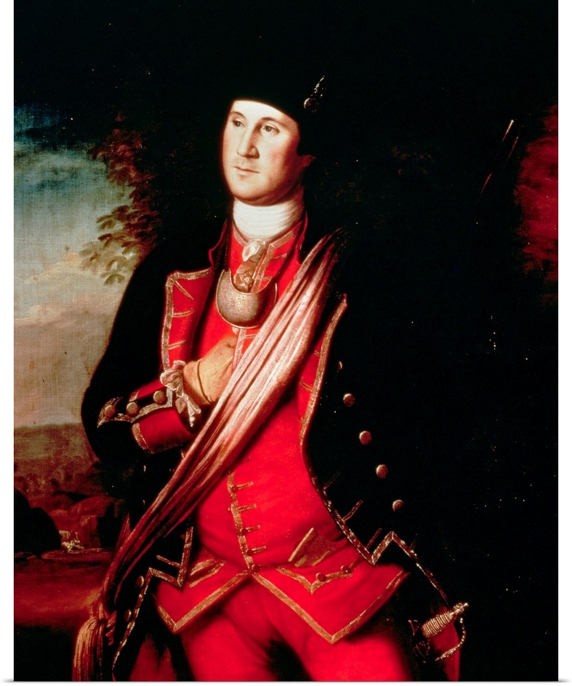 BAL8124 Portrait of George Washington (1732-99) 1772 (oil on canvas)  by Peale, Charles Willson (1741-1827); Washington Un...