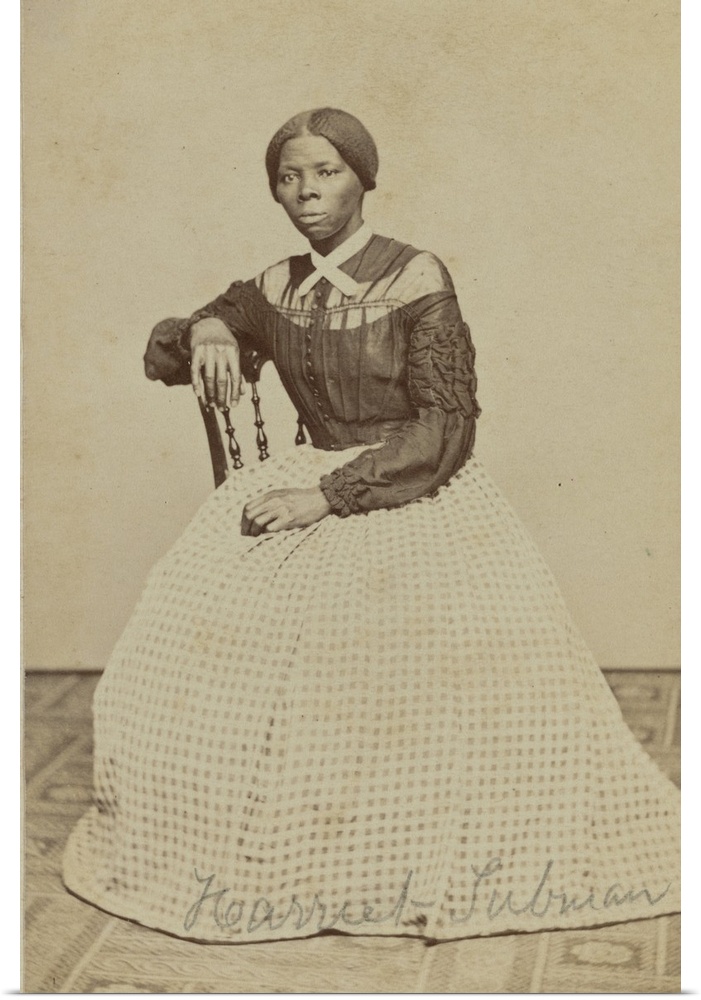Portrait of Harriet Tubman, 1868-69 (albumen print) by Powelson, Benjamin F. (1823-85); Private Collection; (add.info.: Bo...