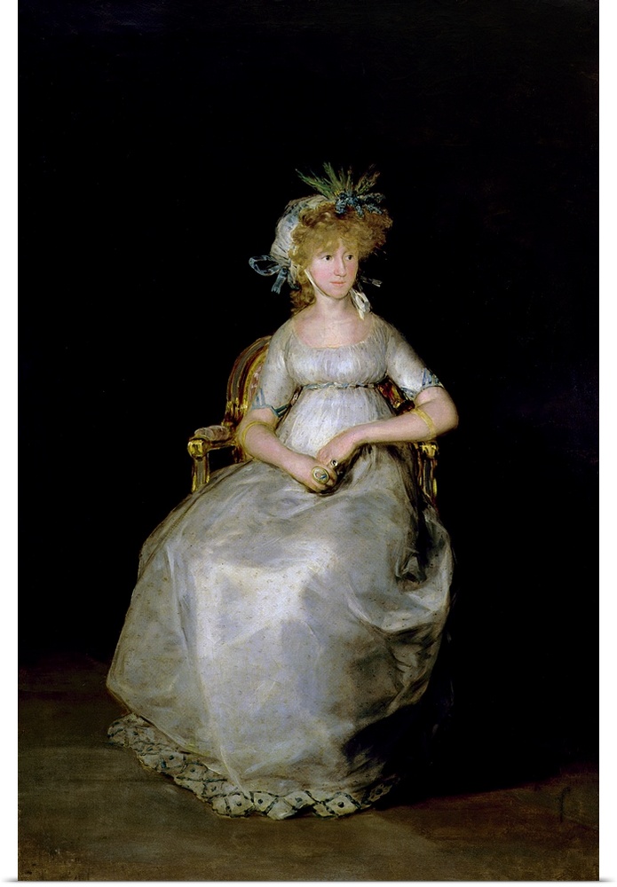 XIR61076 Portrait of Maria Teresa (d.1820) of Ballabriga, Countess of Chinchon (oil on canvas)  by Goya y Lucientes, Franc...