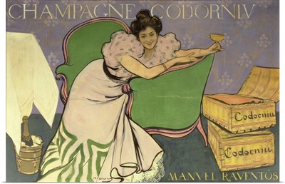 Poster advertising Codorniu Champagne