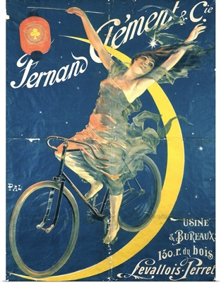Poster advertising 'Fernand Clement' bicycles
