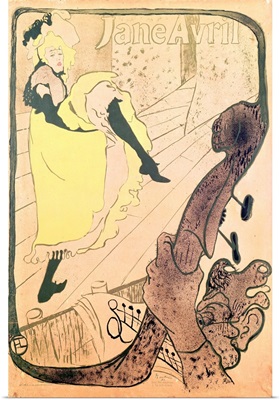Poster advertising Jane Avril (1868 1943) at the Jardin de Paris, 1893