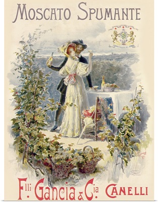 Poster advertising Moscato Spumante, printed by Doyen, Turin, 1896