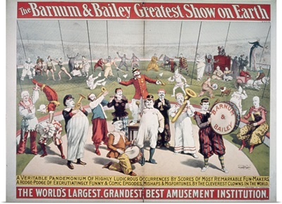 Poster advertising the Barnum and Bailey Greatest Show on Earth