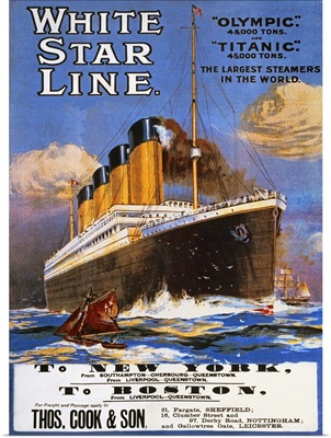 Poster advertising the White Star Line, 1911