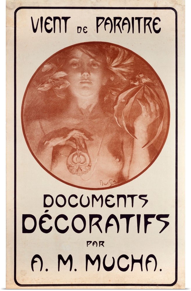 Poster by Alphonse Mucha (1860-1939) by Alphonse Mucha.