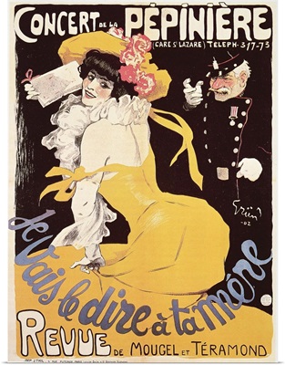 Poster for the Concert de la Pepiniere, 1902
