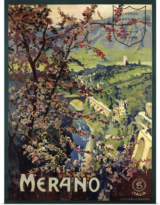 Poster of Merano, printed by Richter