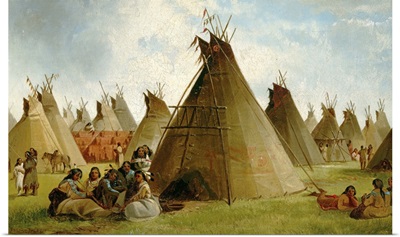 Prairie Indian Encampment, c.1870