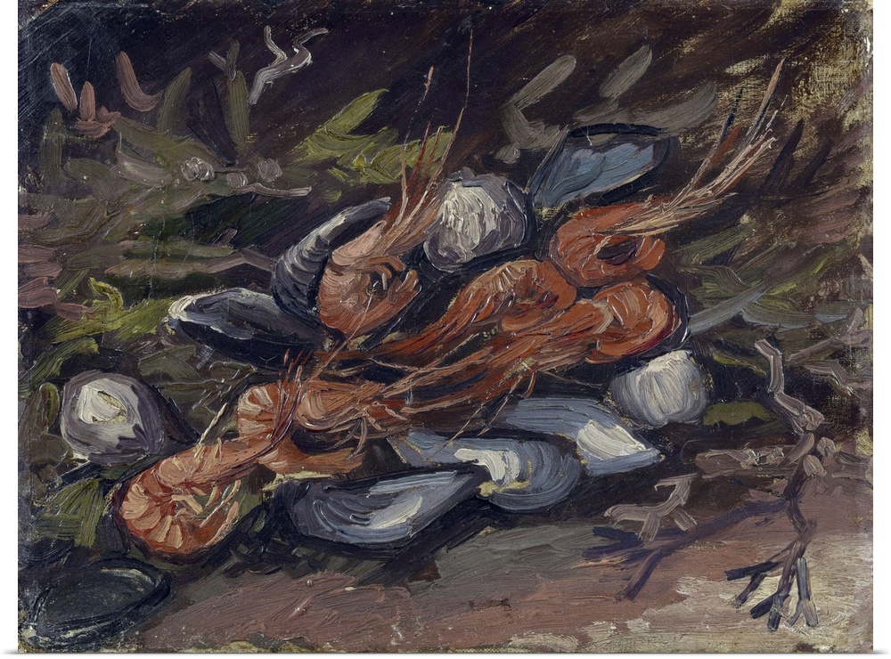 Prawns And Mussels (Crevettes Et Moules), 1886