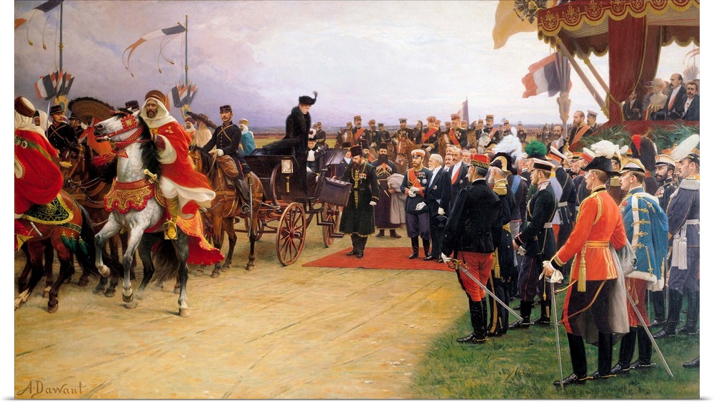 President Emile Loubet Welcoming Tsar Nicolas II by Albert Pierre Dawant