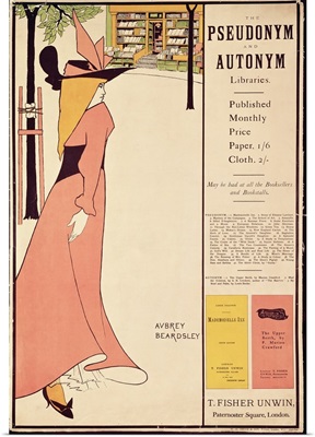 Publicity poster for 'The Yellow Book', pub. 1894-97 in London by John Lane
