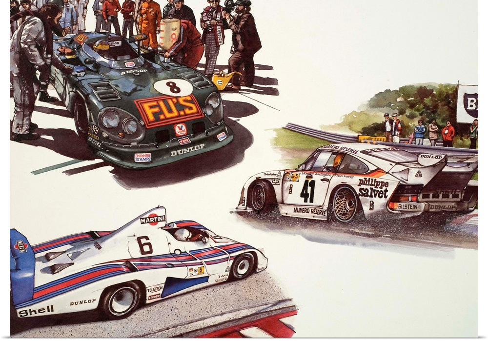 Porche 926 and Porche 935 at the Le Mans and Grand Prix.