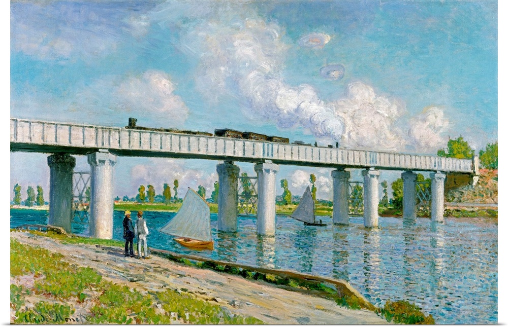 CH376834 Credit: Railway Bridge at Argenteuil, 1873 (oil on canvas) by Claude Monet (1840-1926)Private Collection/ Photo A...