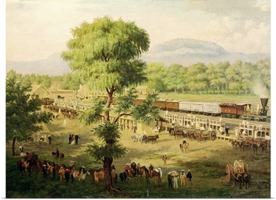 Railway in the Valley of Mexico, 1869