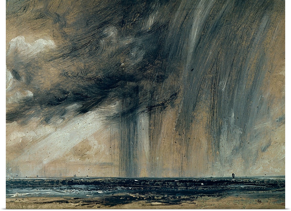 Credit: Rainstorm over the Sea, c.1824-28 (oil on paper laid on canvas) by John Constable (1776-1837)Royal Academy of Arts...