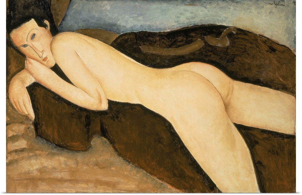 Reclining Nude From The Back (Nu Couche De Dos), 1917 (Originally oil on canvas)