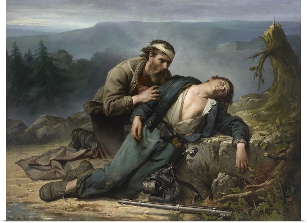 Recognition: North And South, 1865 (Originally oil on canvas)