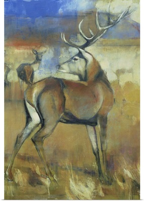 Red Stag, Detail From Gathering Deer, 1998