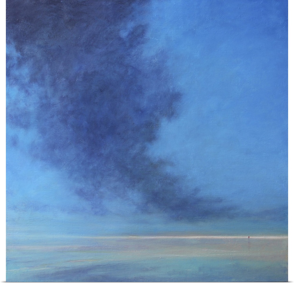 7310507 Rising Cloud, 2021 (Oil on Canvas) by Hare, Derek (b.1945); 92x92 cm; Private Collection;  Derek Hare. All rights ...