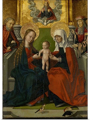 Saint Anne With The Virgin And Child, Joseph, Joachim, God The Father And The Holy Ghost