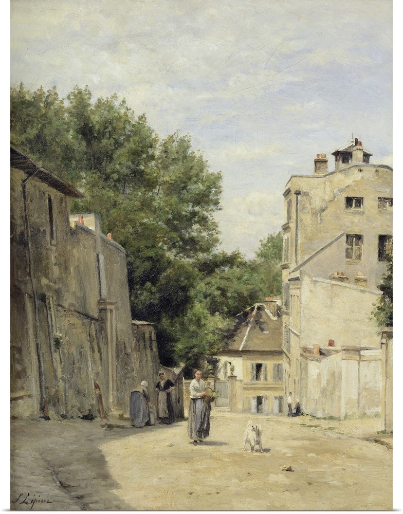 Originally oil on canvas. By Lepine, Stanislas Victor Edouard (1835-92).
