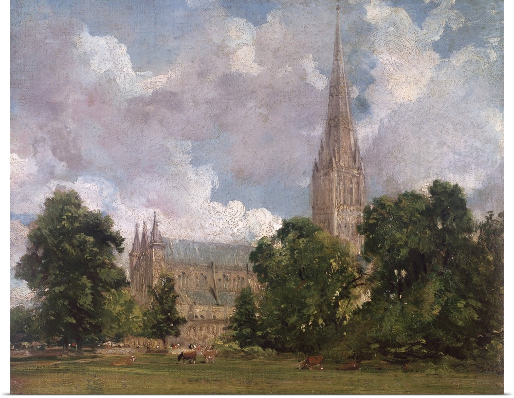 SC32008 Credit: Salisbury Cathedral from the south west by John Constable (1776-1837)Victoria