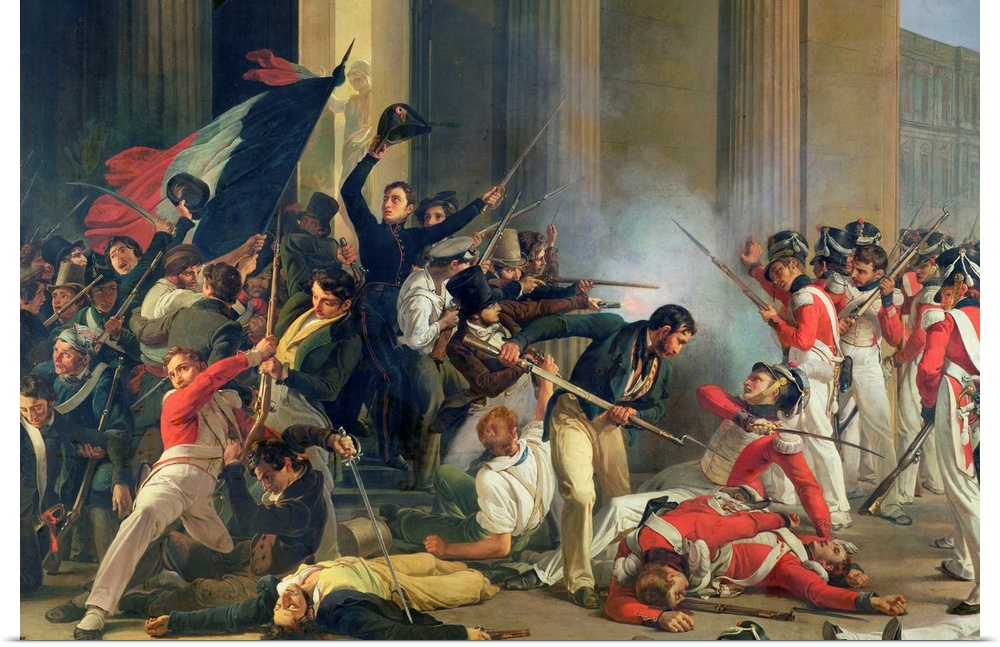 Republican uprising in opposition to King Charles X (1757-1826);
