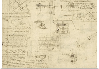 Screws and lathe, and components of plumbing machine from Atlantic Codex