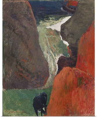 Seascape With Cow. At The Edge Of The Cliff, 1888
