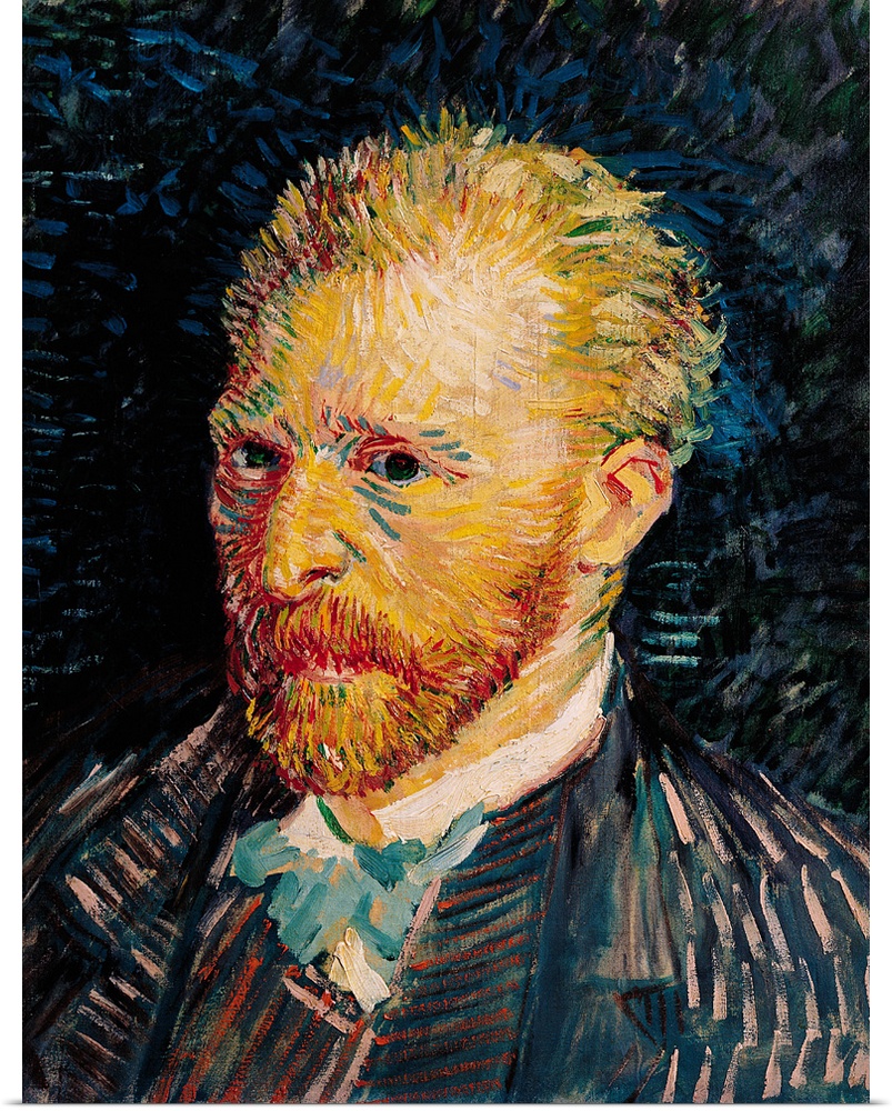 XIR33846 Self Portrait, 1887 (oil on canvas)  by Gogh, Vincent van (1853-90); 44.1x35.1 cm; Musee d'Orsay, Paris, France; ...