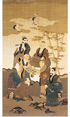 Seven wise men in the bamboo forest