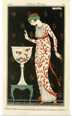 Silk House Dress, Fashion, 1913