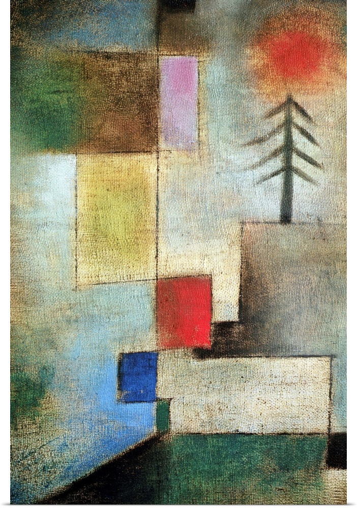 Small picture of fir trees, 1922 (no 176) (originally oil on muslin on cardboard) by Klee, Paul (1879-1940)
