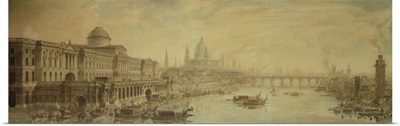 Somerset House, St. Paul's Cathedral and Blackfriars' Bridge