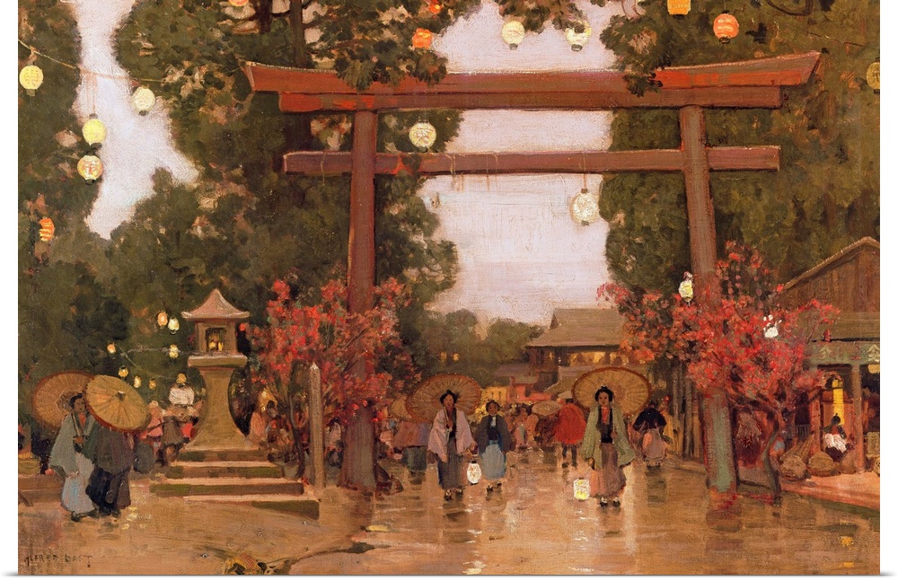 BAL13779 Spring in Japan by East, Sir Alfred (1849-1913); Roy Miles Fine Paintings; (add.info.: East went to Japan for six...