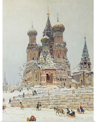 St. Basil's Cathedral, Red Square, Moscow, c.1917