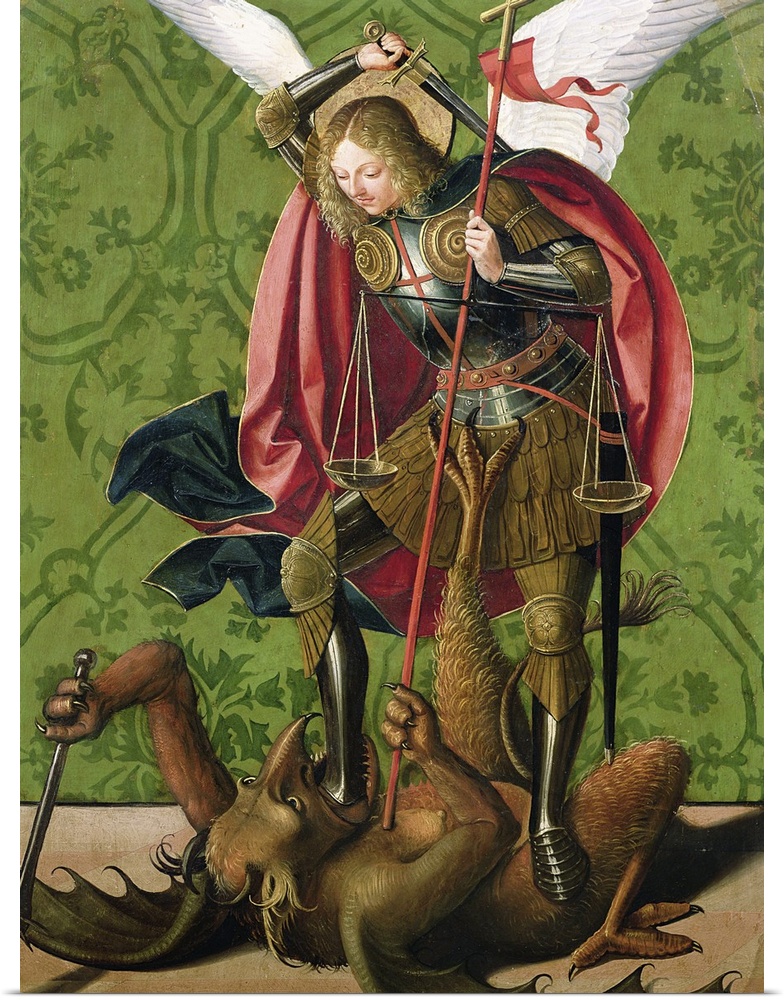 Saint Michel Terrassant le Dragon; triumph of good over evil;