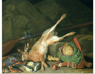 Still Life of a Hare with Hunting Equipment