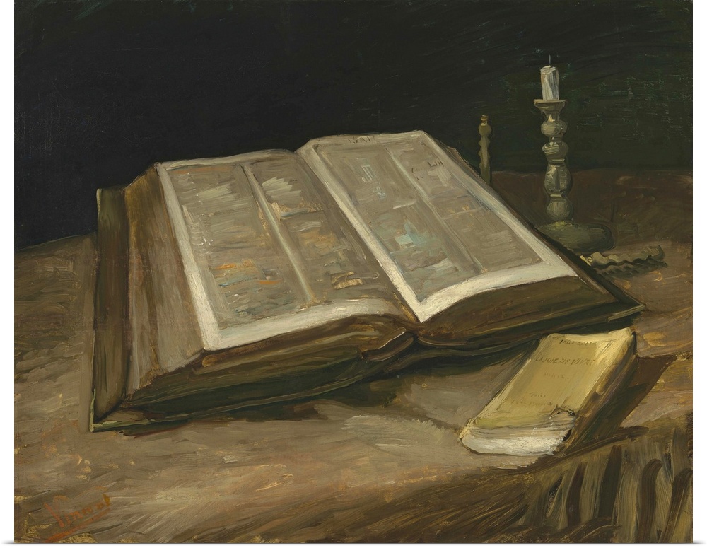 Still Life with Bible, 1885, oil on canvas.  By Vincent van Gogh (1853-90).