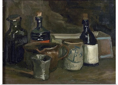 Still Life With Bottles And Pottery, 1884-1885
