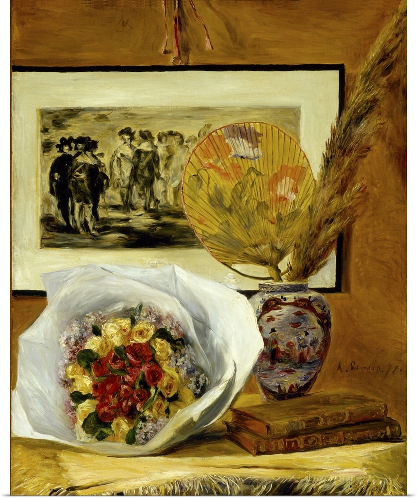 Still Life With Bouquet, 1871 (Originally oil on canvas)