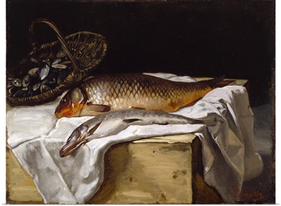 Still Life with Fish, 1866 (oil on canvas)