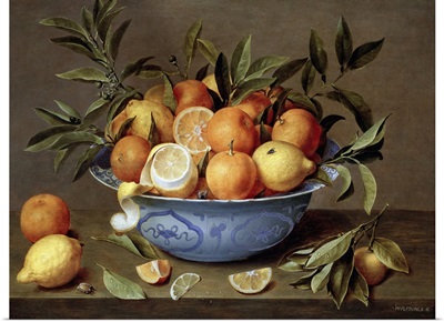 Still Life with Oranges and Lemons in a Wan-Li Porcelain Dish