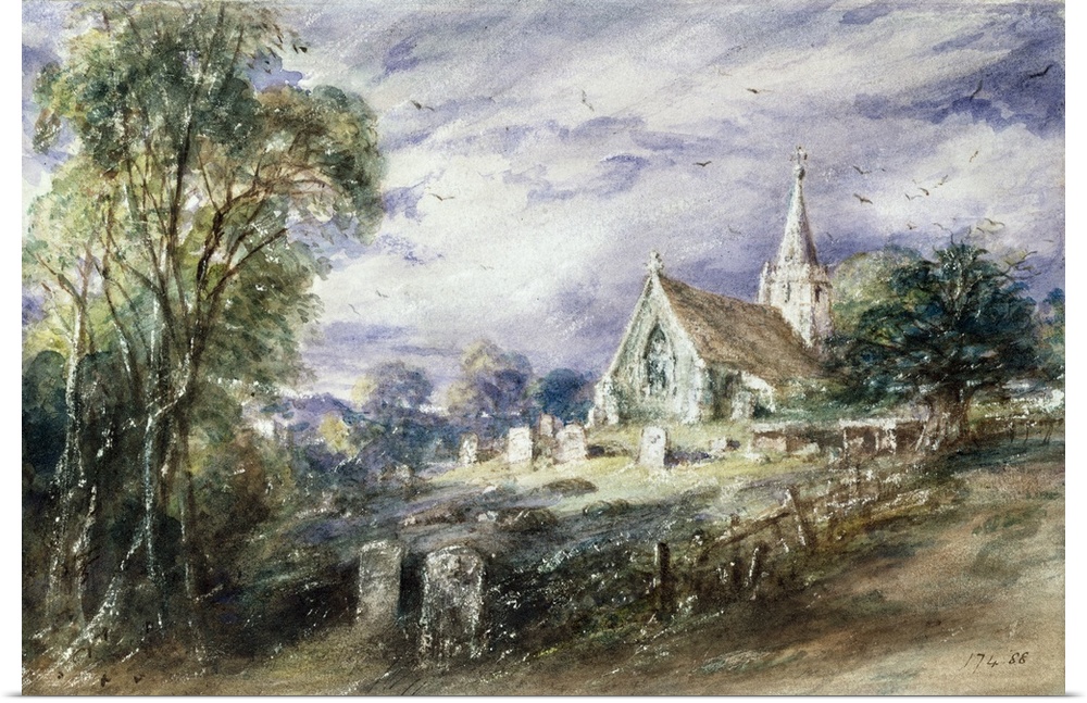 SC24848 Credit: Stoke Poges Church by John Constable (1776-1837)Victoria