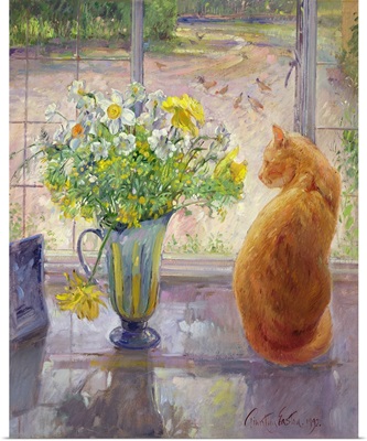 Striped Jug with Spring Flowers, 1992